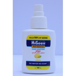 HiGeen Hand Sanitizer Spray 100ml Lemon