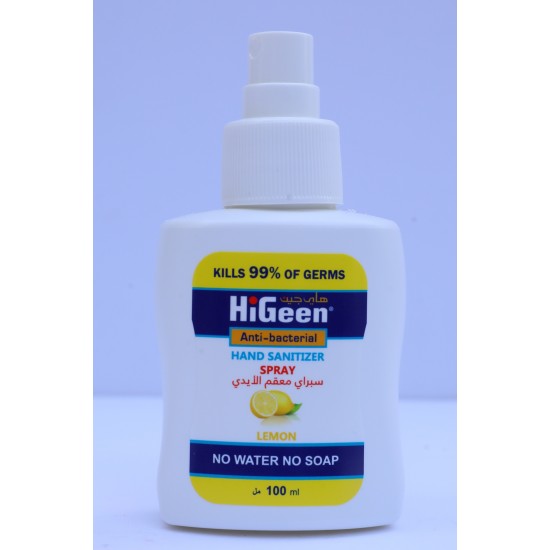 HiGeen Hand Sanitizer Spray 100ml Lemon