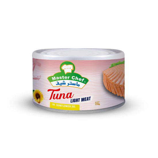 Master Chef Tuna Light Meat in Sunflower Oil 170GM
