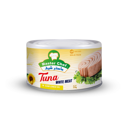 Master Chef Tuna White Meat in Sunflower Oil 170GM