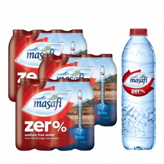 Masafi Zero% Sodium Free Water 500ML*12