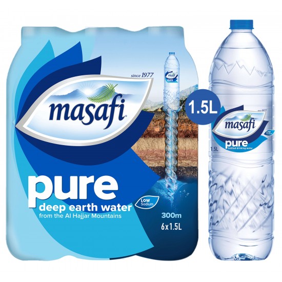     Masafi Natural Drinking Water 1.5 Ltr  x 6